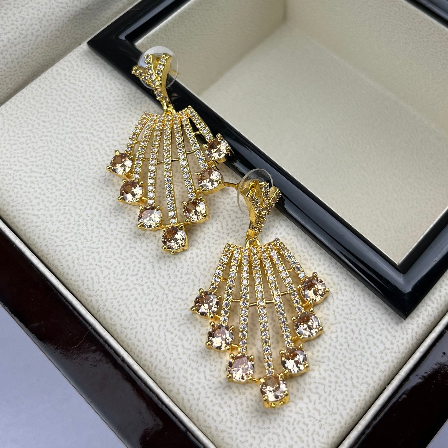 Earrings Drops Gold Plated Earrings SP-002