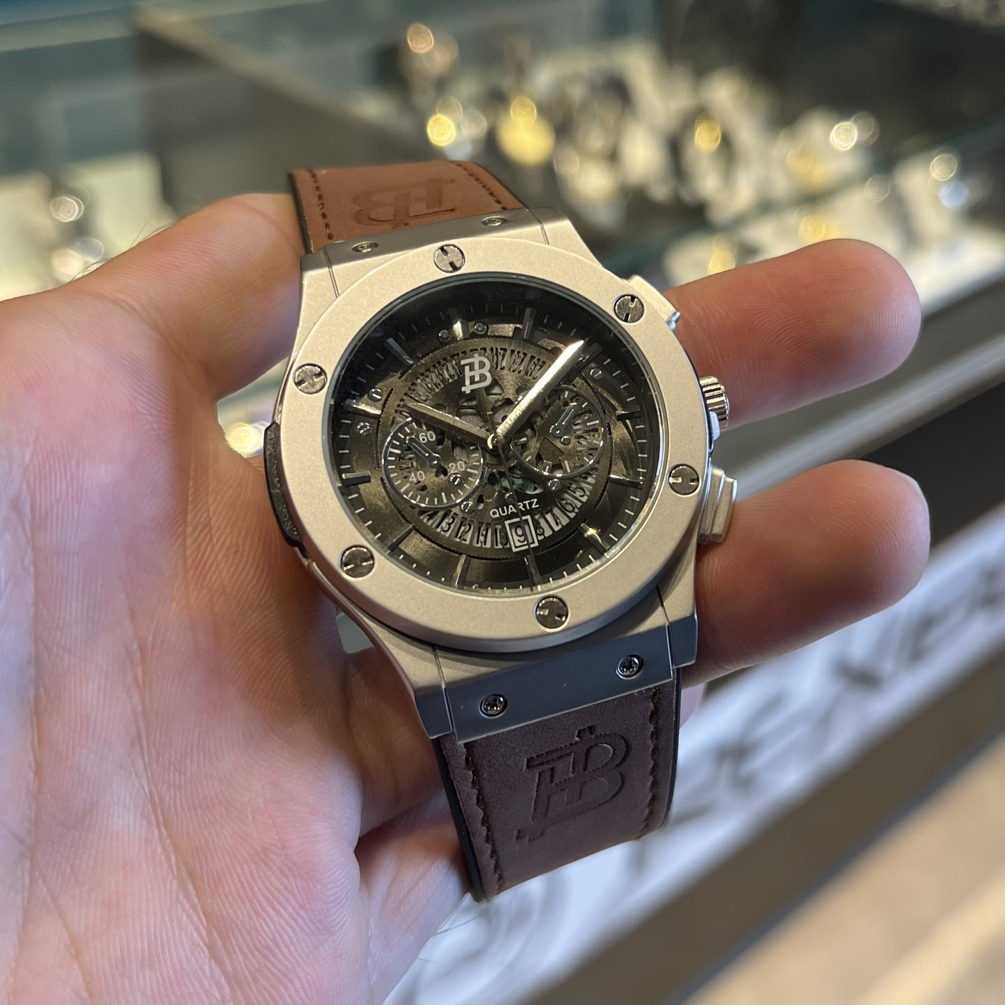 HB Strap Watch For Men (6581-8)